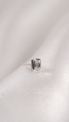 Seema Stud 9K White Gold