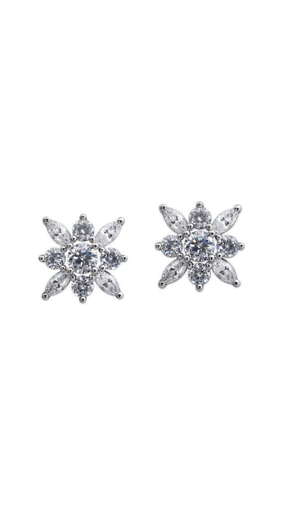 Snowflower Sterling Silver Stud Earrings by CARAT* LONDON – CARAT ...