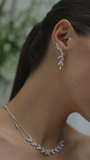 Skylar Earrings White Gold Plated