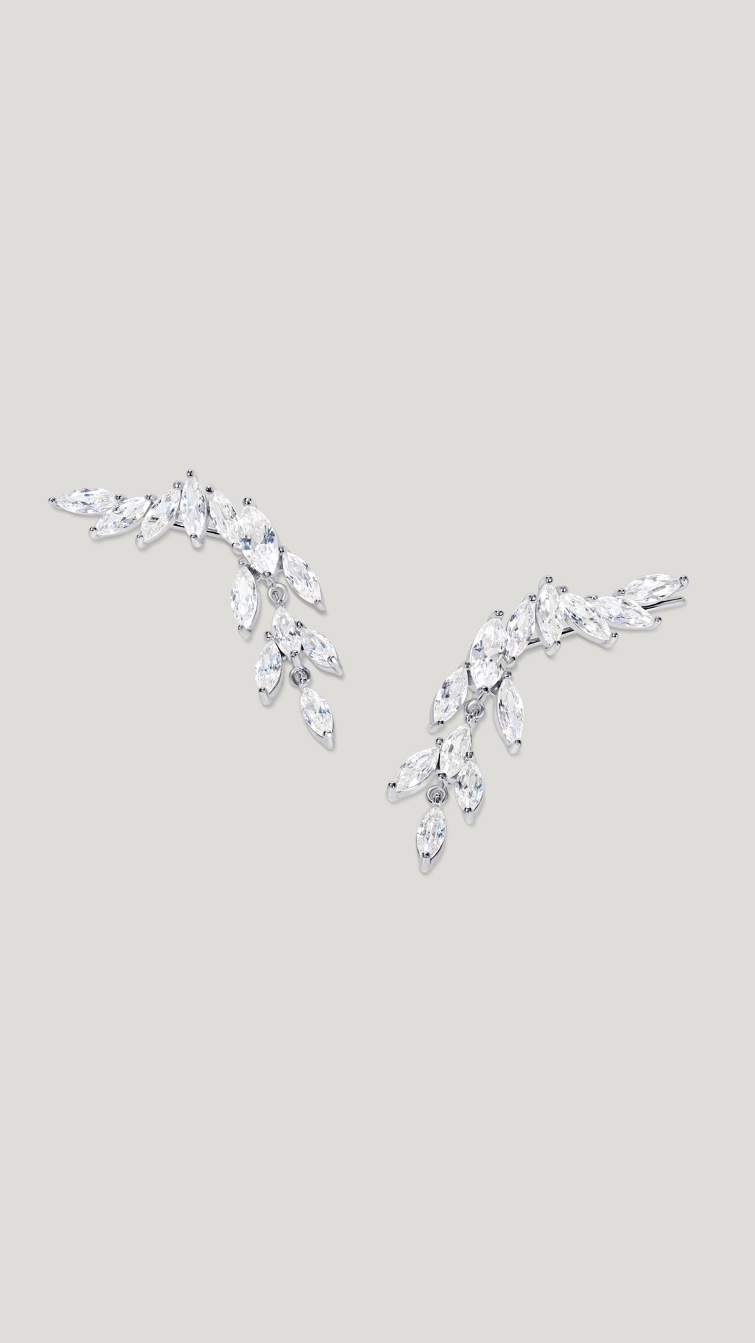 Skylar Earrings White Gold Plated