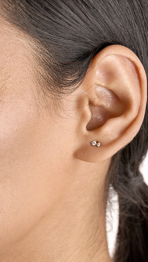 Steff Studs 18K Gold Vermeil