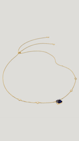 Sugarloaf Necklace Sapphire Gold Vermeil