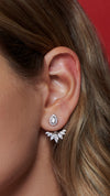 Suriya 9k solid gold ear jacket for women with lab-grown diamonds