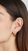 Yellow gold vermeil ear cuff for stylish ear stacking