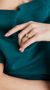 A luxury stacking ring, this heart-shaped signet ring in 18K gold vermeil is perfect for layering.