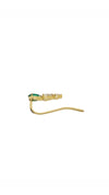 Toluda Ear Climber Emerald Gold Vermeil