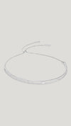 Thela Choker Necklace White Gold Plated