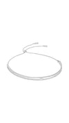 Thela adjustable sterling silver choker for women.