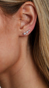 Toluda Ear Climber Sterling Silver