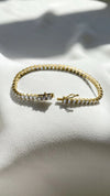 Francine Round Prong Tennis Bracelet 18K Gold Vermeil