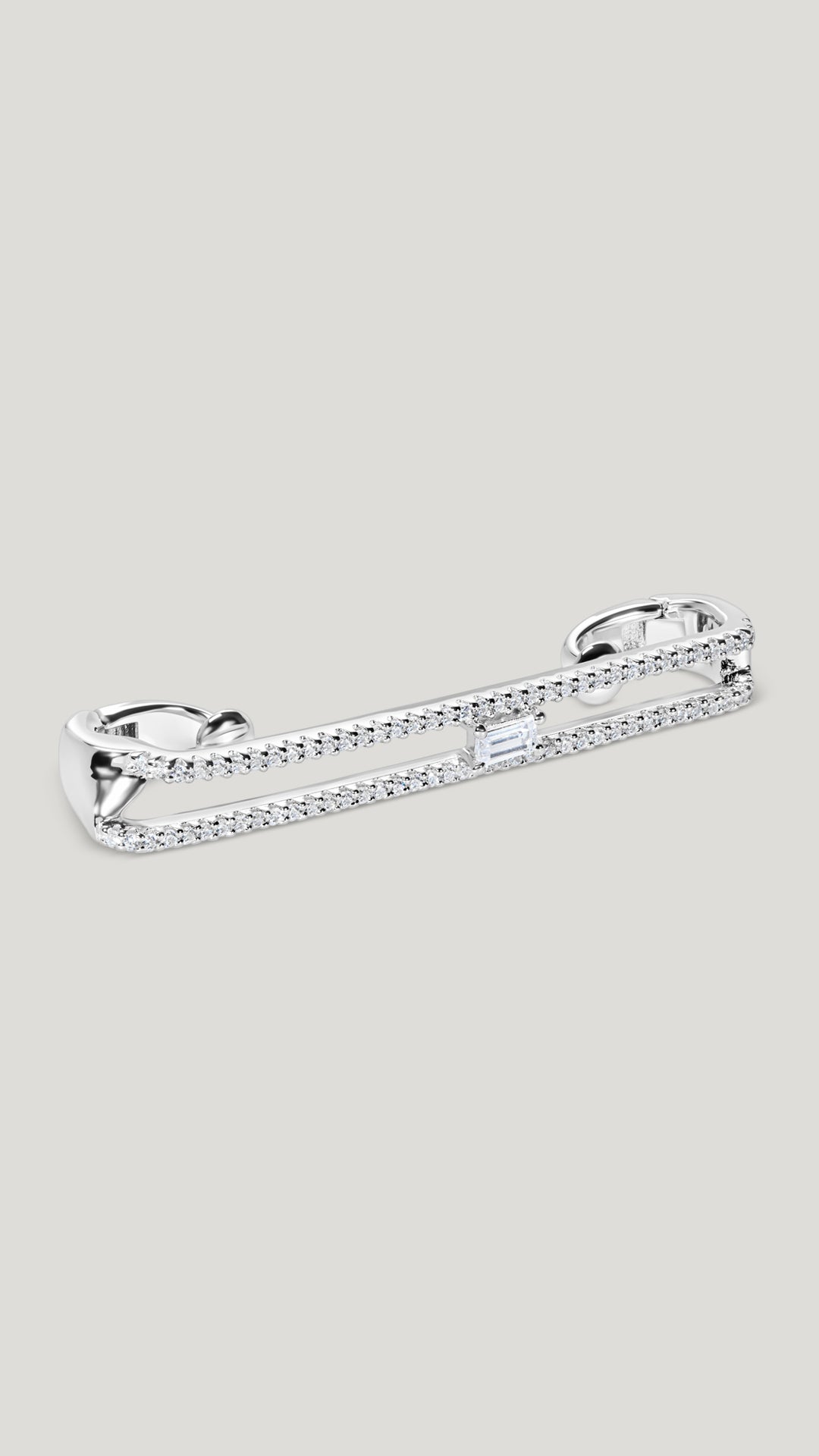 Valda Ear Bar Silver