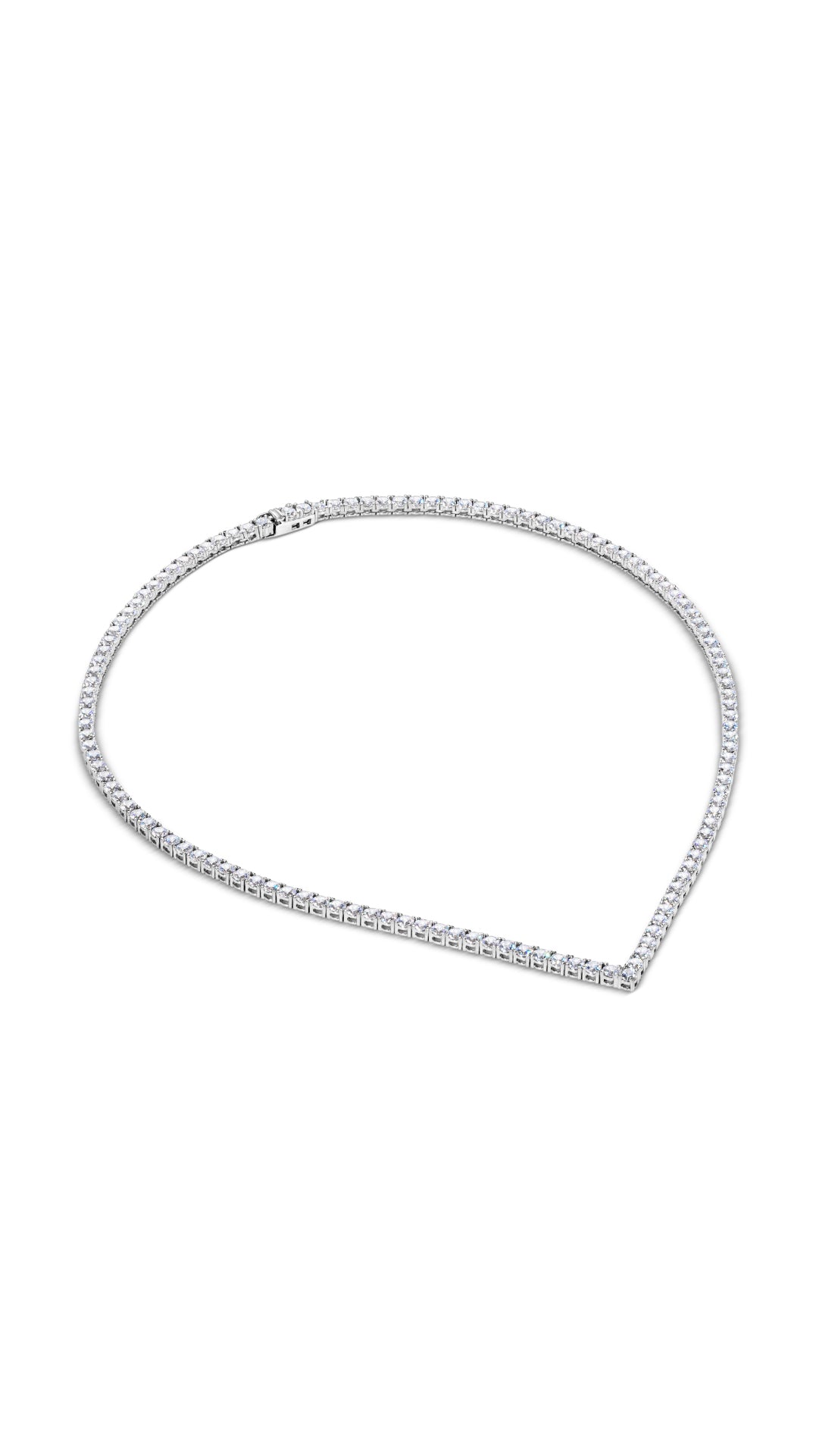 Vee Line Necklace Sterling Silver