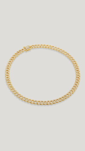 Vida pavé large cuban chain necklace for women 