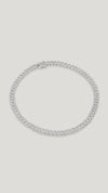 Vida pave sterling silver large cuban chain necklace for women