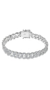 Vida cuban chain links bracelet for women in sterling silver