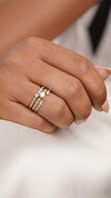 Deniz Ring White Gold Plated