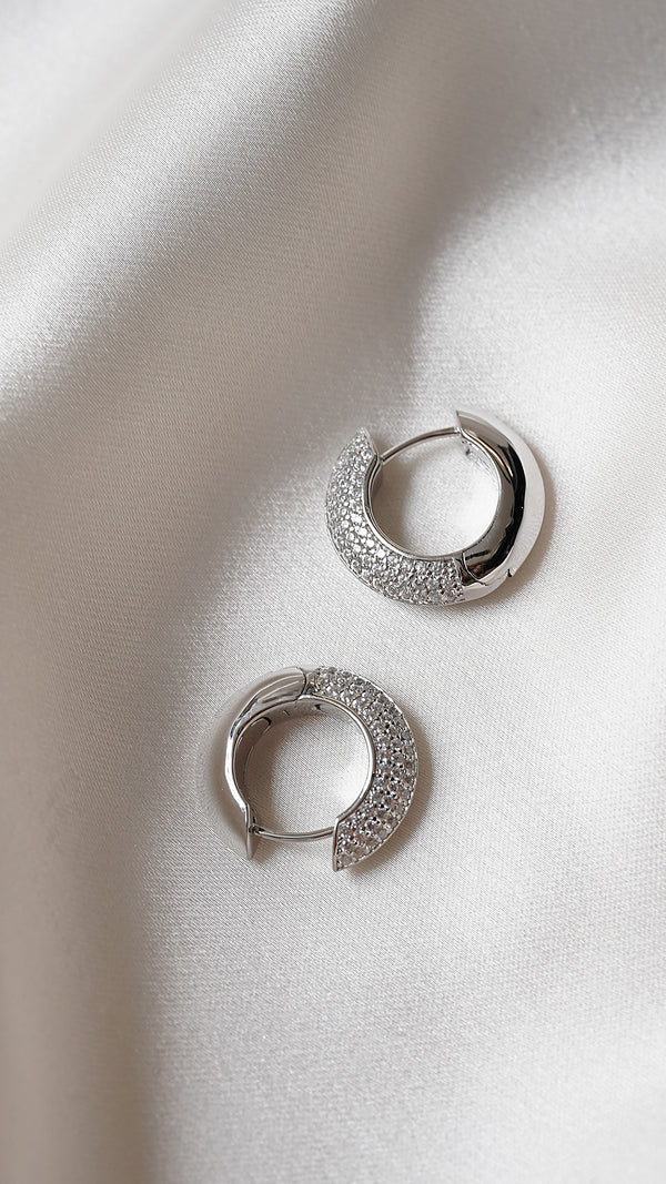 Walden Hoop Earrings Sterling Silver