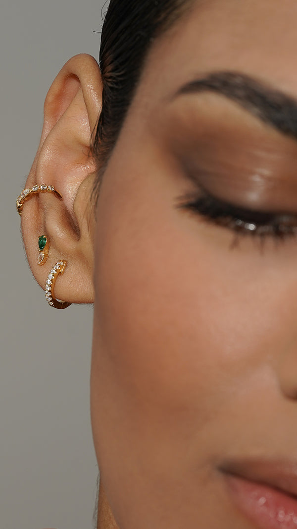 Deniz Cuff Earring Gold Vermeil