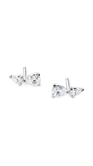 Zeta Stud Earrings Sterling Silver