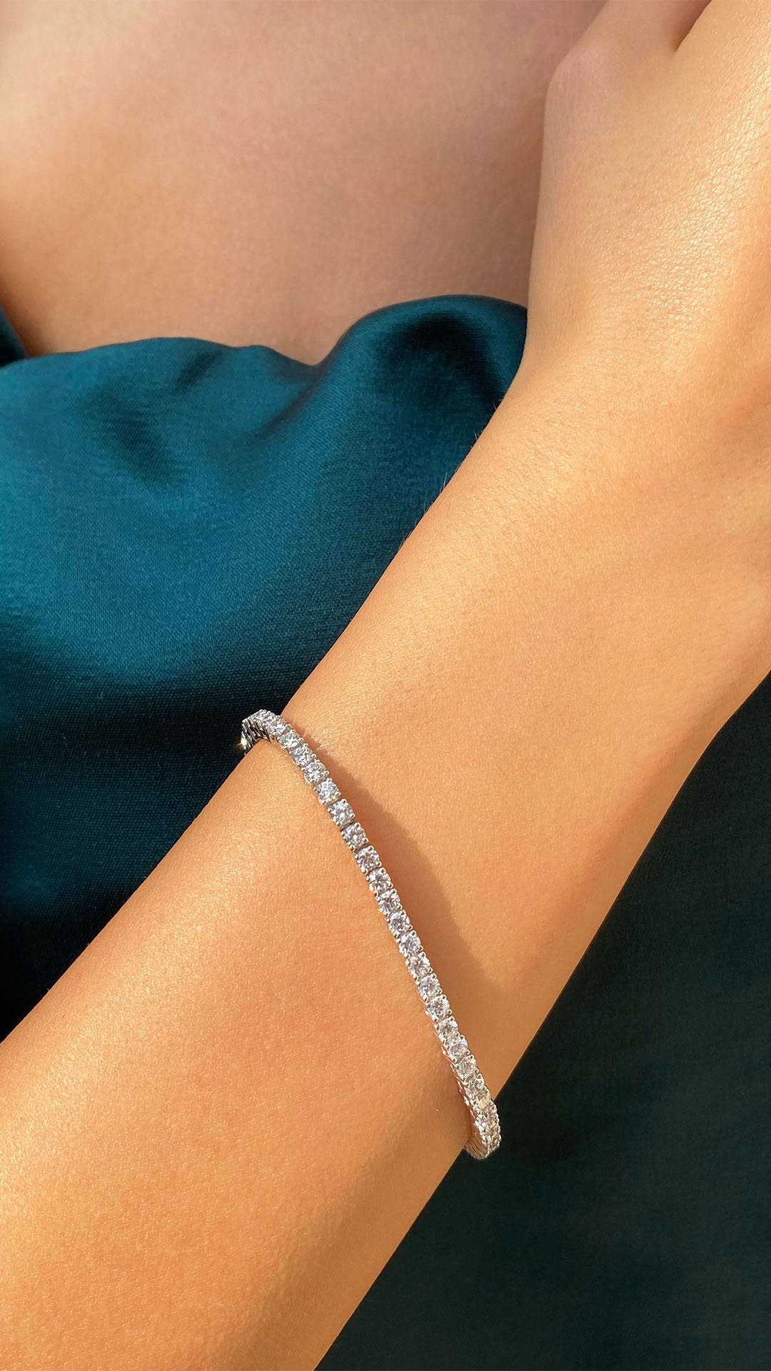 HATTON LABS - Sterling-silver and crystal tennis bracelet | Selfridges.com