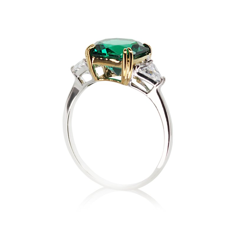 Leyton Flanders Emerald Ring in Sterling Silver by CARAT* – CARAT ...