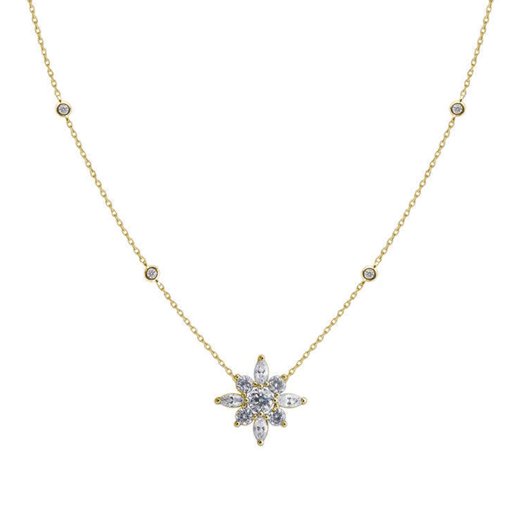 Camelia Necklace 18K Gold Vermeil – CARAT* London UK