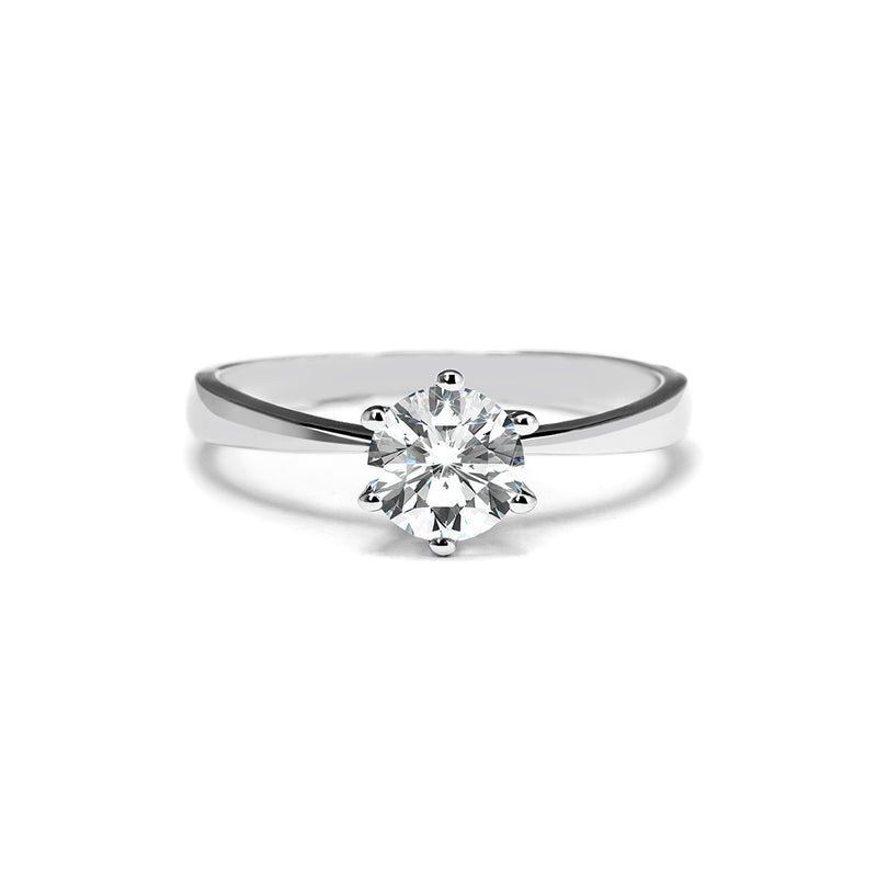 Small white gold hot sale engagement rings