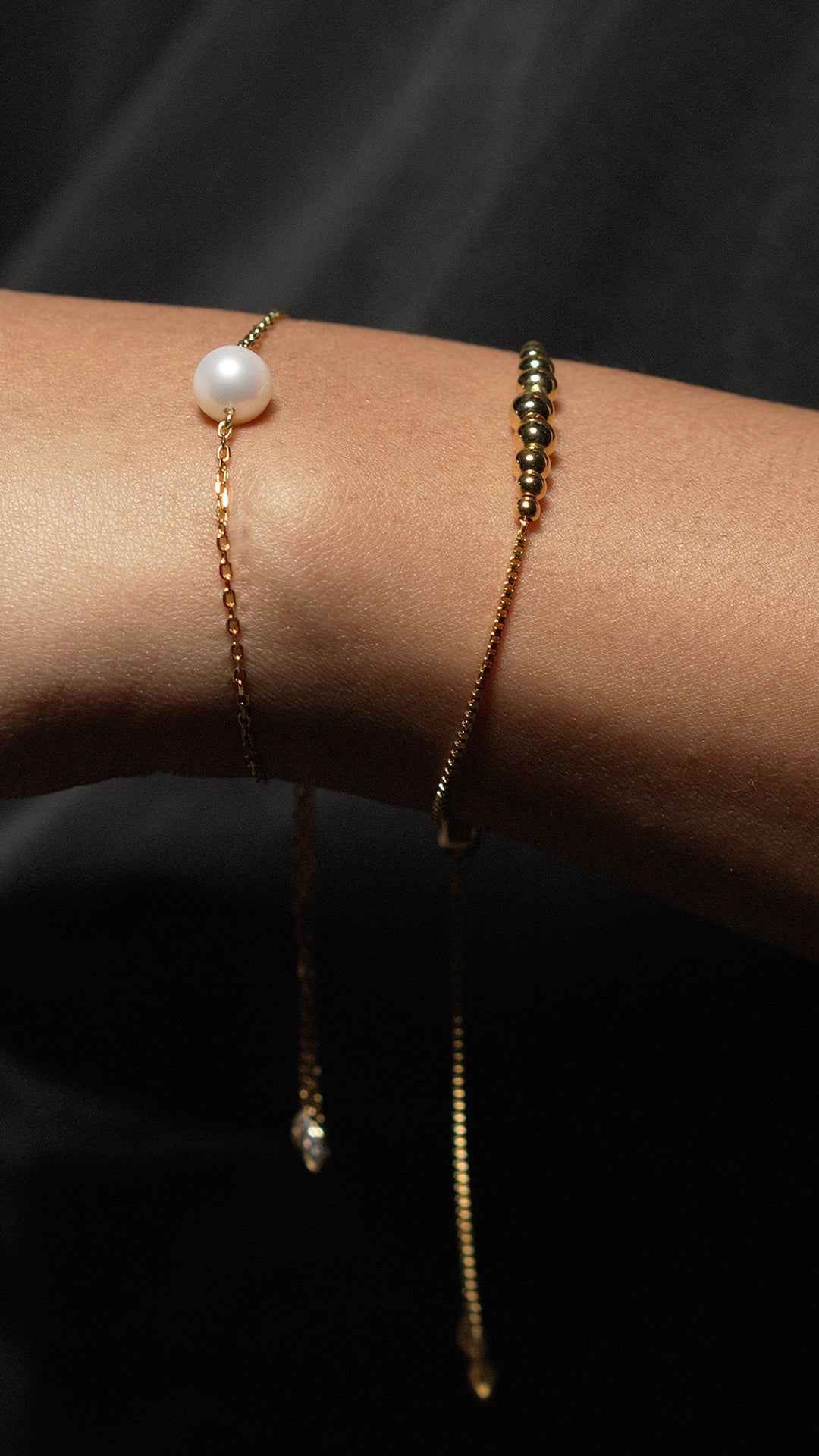 Cady Solitaire Pearl Bracelet 18K Gold Vermeil