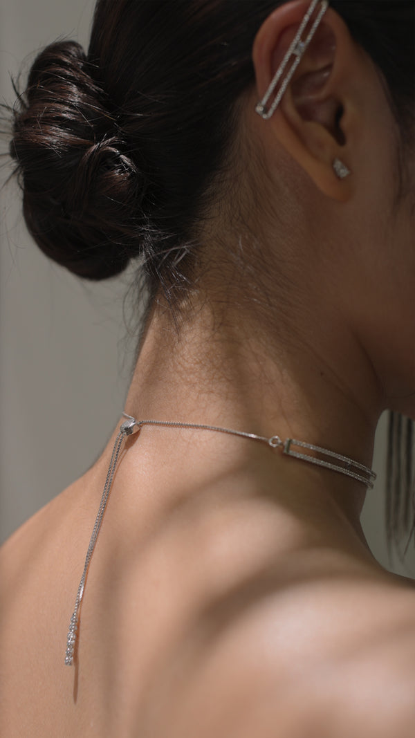 Thela Choker Necklace Sterling Silver