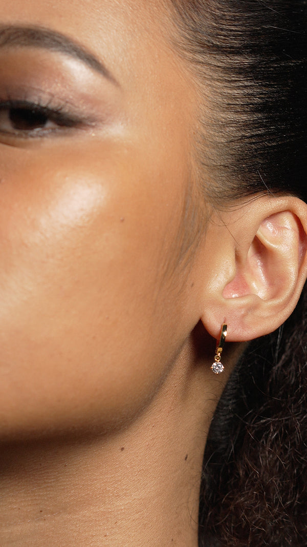 Tilda Hoop Earrings Gold Vermeil