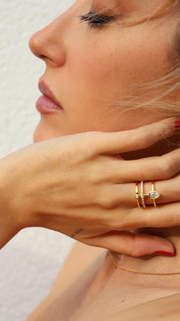 Zahra Ring Gold Vermeil