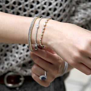 String of Beads Slider Bracelet